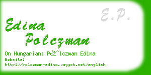 edina polczman business card